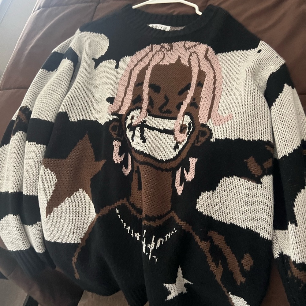 Oversized Patterned Sweater - image 3